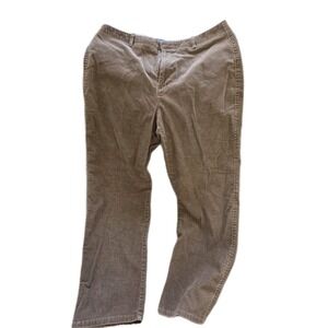 Dockers Women Brown Corduroy Pants Size 14 Med Favorite‎ Fit
